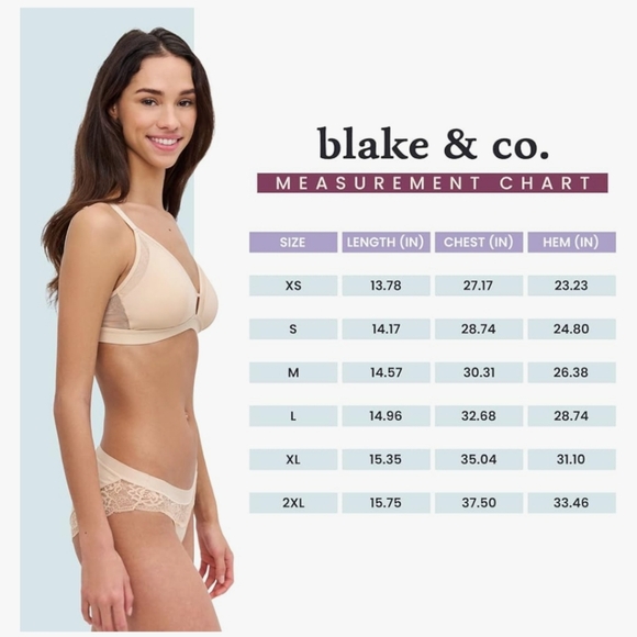 blake & co. Mesh Insert Bralettes, Toasted Almond, Size Medium, Set of 2 - Picture 3 of 14